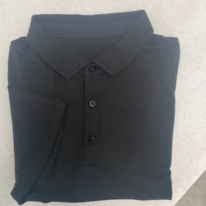 Lululemon polo - hidden button down black medium